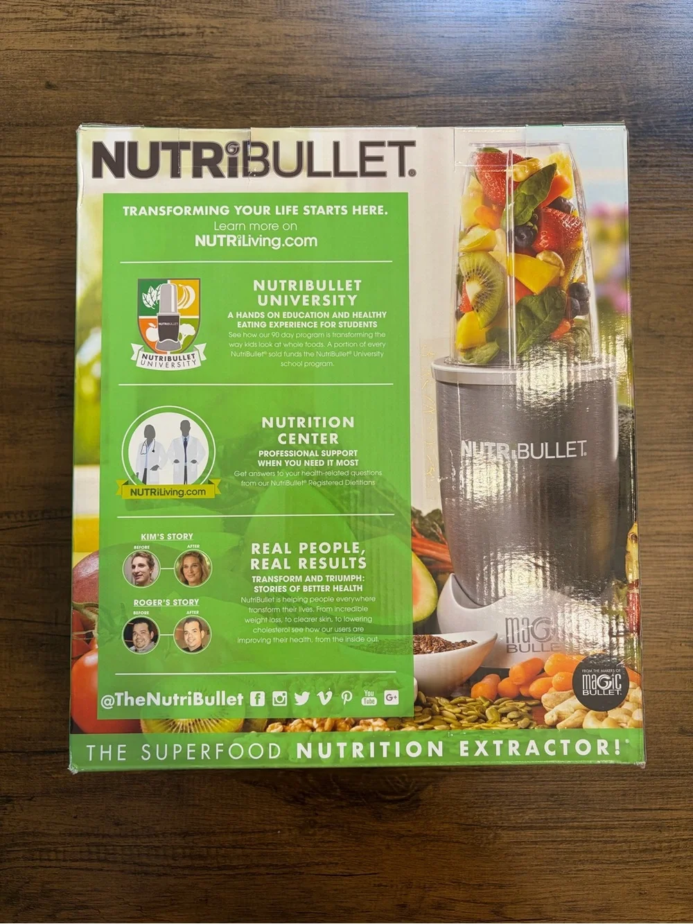 NIB Nutribullet 600W 8 Piece Set